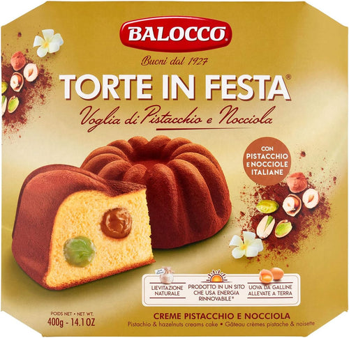 Balocco Torta Pistacchio e Nocciola, 400g